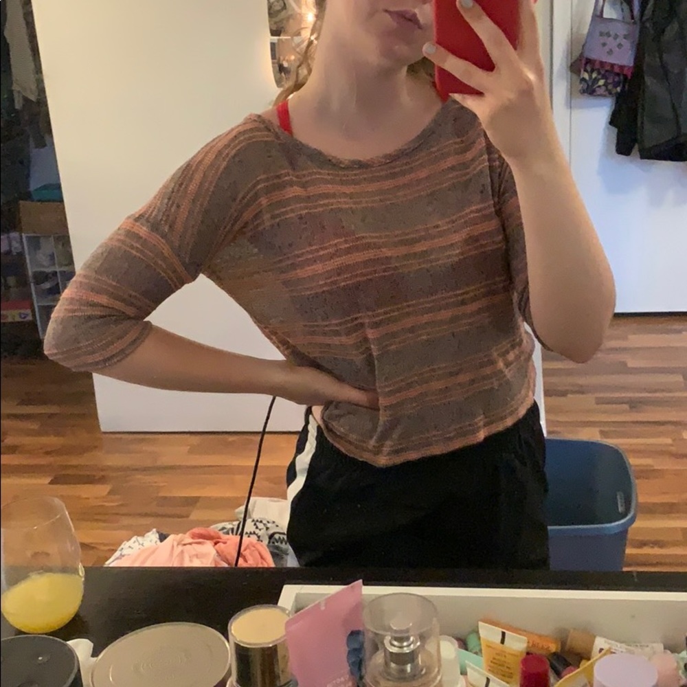 long sleeve striped shirt